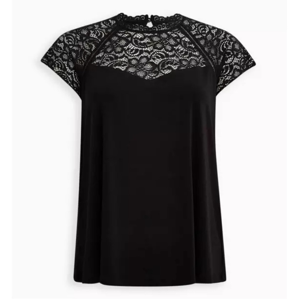 Torrid High Neck Lace Women's Top